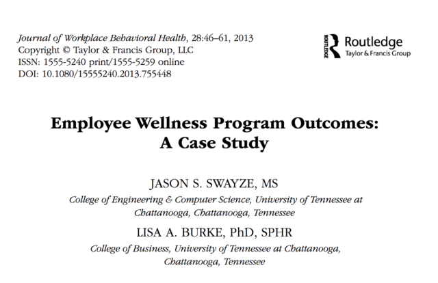 literature review employee wellness programs